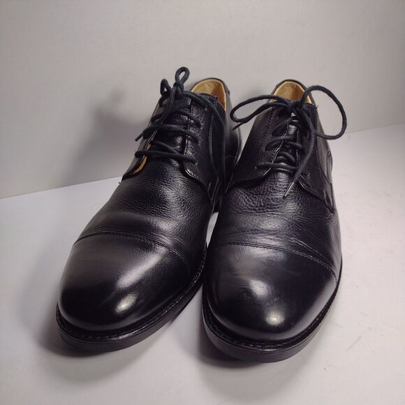 Studio Belvedere Black Leather Dress Shoes Men\'s Size 9.5 D Duke Oxford main image 4
